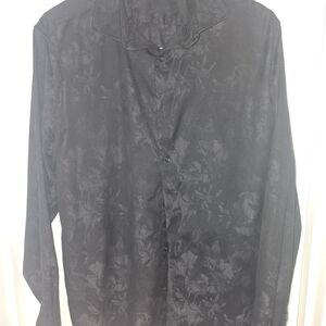 Murano Black Floral Shirt